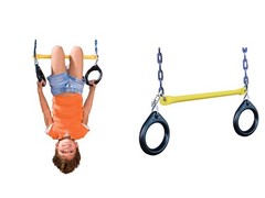 Swing-N-Slide Ring and Trapeze Combo Swing Spin CIRCUS TODDLER Kids Fun WS4488