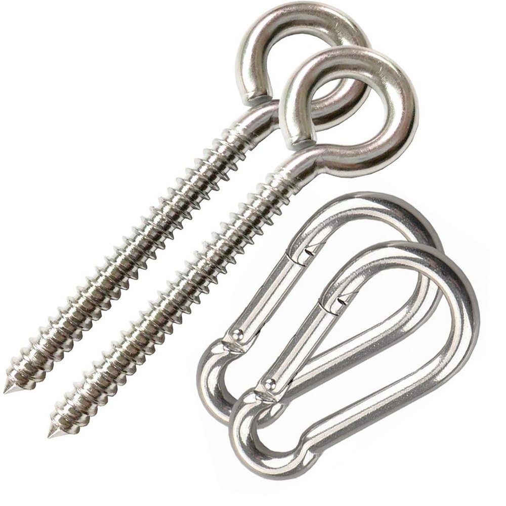 Hammock Hanging Kit, Heavy Duty Swing Hangers Eye Hooks for Hanging Swing Sta…