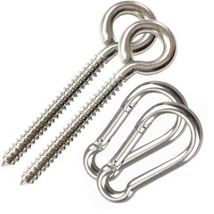 Hammock Hanging Kit, Heavy Duty Swing Hangers Eye Hooks for Hanging Swing Sta…