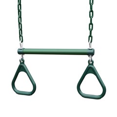 Trapeze Bar and Rings Jungle Gym Swing Set Safe Outdoor Play Equipment