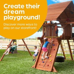 Swing Sets for Backyard, Monkey Bars & Swingset Accessories – Set Includes 18…