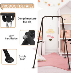 Kids Swing Stand – A-Frame Metal Frame for Indoor/Outdoor Toddler Swings