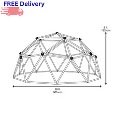 60″ Climbing Dome Outdoor Jungle Gym Playground Steel Kids Backyard Play Center