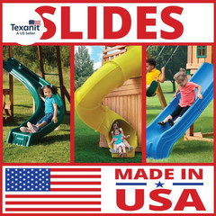 Ws 5032 Olympus Wave Slide 2Piece Plastic Slide for 5′ Decks, Blue