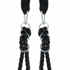 48″ Largest Web Tree Swing Set 360° Rotate Adjustable Hanging Ropes for Kids