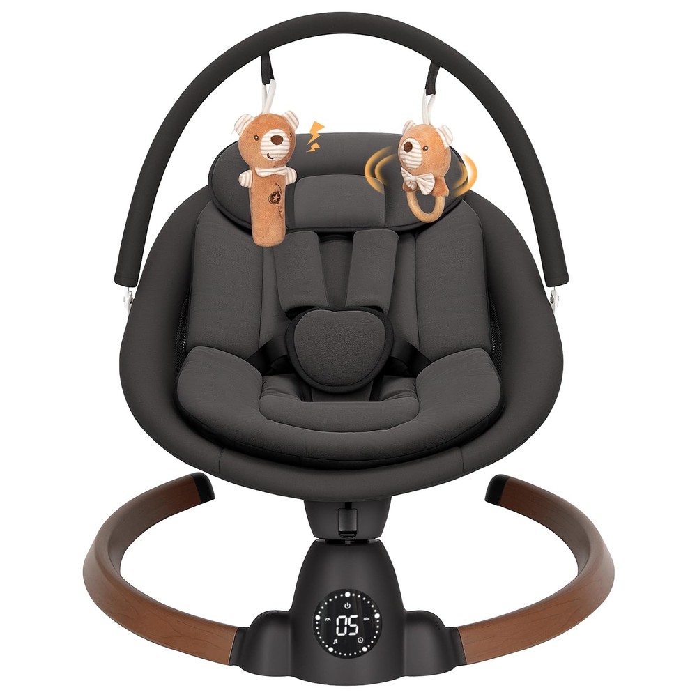 Baby Swing for Infants, Electric Baby Swing with Bluetooth, Portable Infant S…