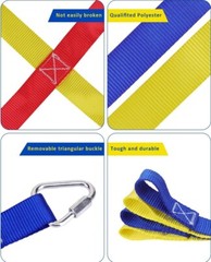 Rainbow Craft Ninja Warrior Hanging Climbing Obstacle Course Set