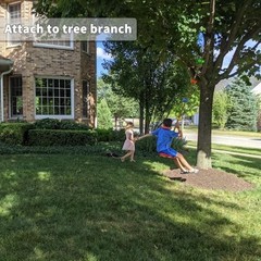 for Kids – Heavy Duty Climbing Rope with Disc Swing Seat for Boys Tree Swing