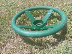 Gorilla Playset Green Steering Wheel Kit With Hardware-Compatible With Anything