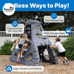 Skyward Summit for Kids, Climbing Wall Playset for Toddlers, Ages 4 –8 Years Old