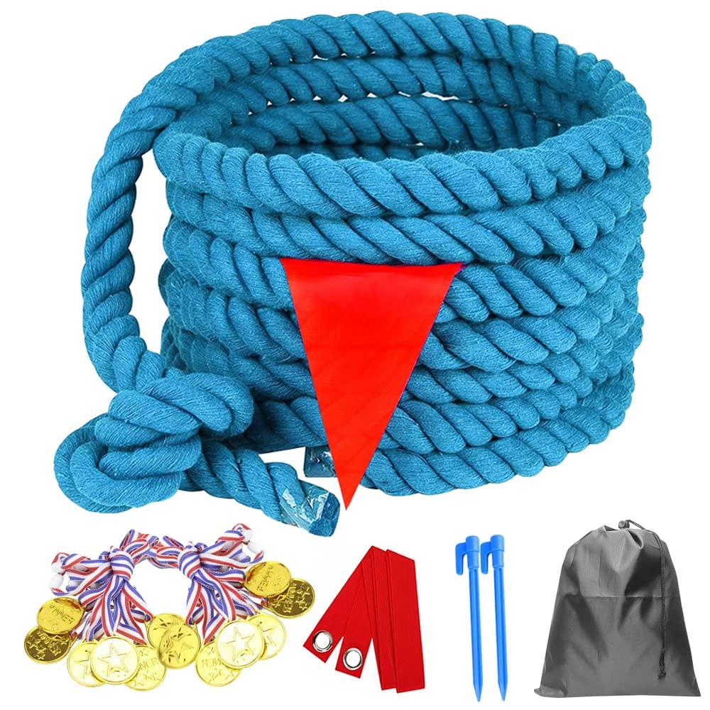 60 Feet Tug of War Rope for Kids and Adults, Outdoor Games Summer Outdoors Ya…
