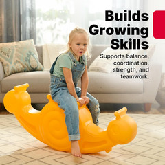 Step2 Seesaw Snail Kids Teeter Totter, Indoor/Outdoor Rocking Rider Toy, Fits 2