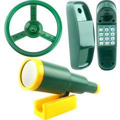 Playground Accessories Swingset Steering Wheel Plastic Telescope Telephone Sw…