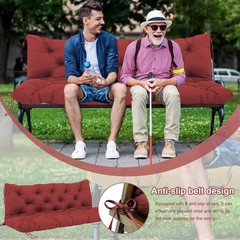 Premium 5″ Thick Waterproof Outdoor Swing Cushions Sturdy Durable 2-3 Seat Repla