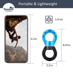 Swing Swivel 35KN Breaking Strength 360° Rotator Safety Rotational Device Hangin