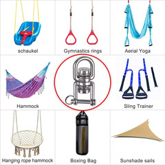 Swing Swivel with 2 Bearing, 360° Rotation, 770LB Capacity, Safest Rotational De
