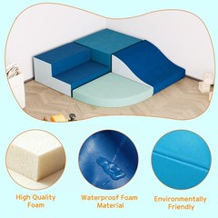 Garvee Foam Climbing Blocks for Toddlers 1-3, 4-Piece Baby Climbing Toys, Ind…
