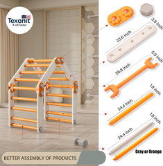 Toddler Climbing Toys,Kids Pikler Triangle Set,Montessori Indoor Play Gym,Multif