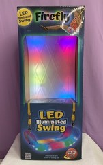 Firefly LED Illuminated Recreation Swing, Clear Multicolored Lights.