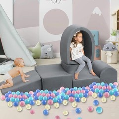 5 Pcs Toddler Soft Play Foam Climbing Blocks Climbing Toys Ball Pit for Toddlers