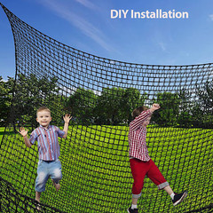 6.5′ X 9.8′ Climbing Cargo Net Double Layers Playground Safety Net w/Storage Bag