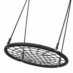 48″ Largest Web Tree Swing Set 360° Rotate Adjustable Hanging Ropes for Kids