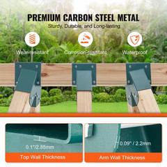 A-Frame Middle Swing Set Brackets Heavy-Duty Carbon Steel Swing Set Hardware DIY