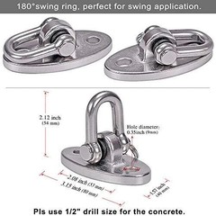 Heavy Duty Swing Hangers Swing Set Hardware Playground Porch Wooden 2000LBS