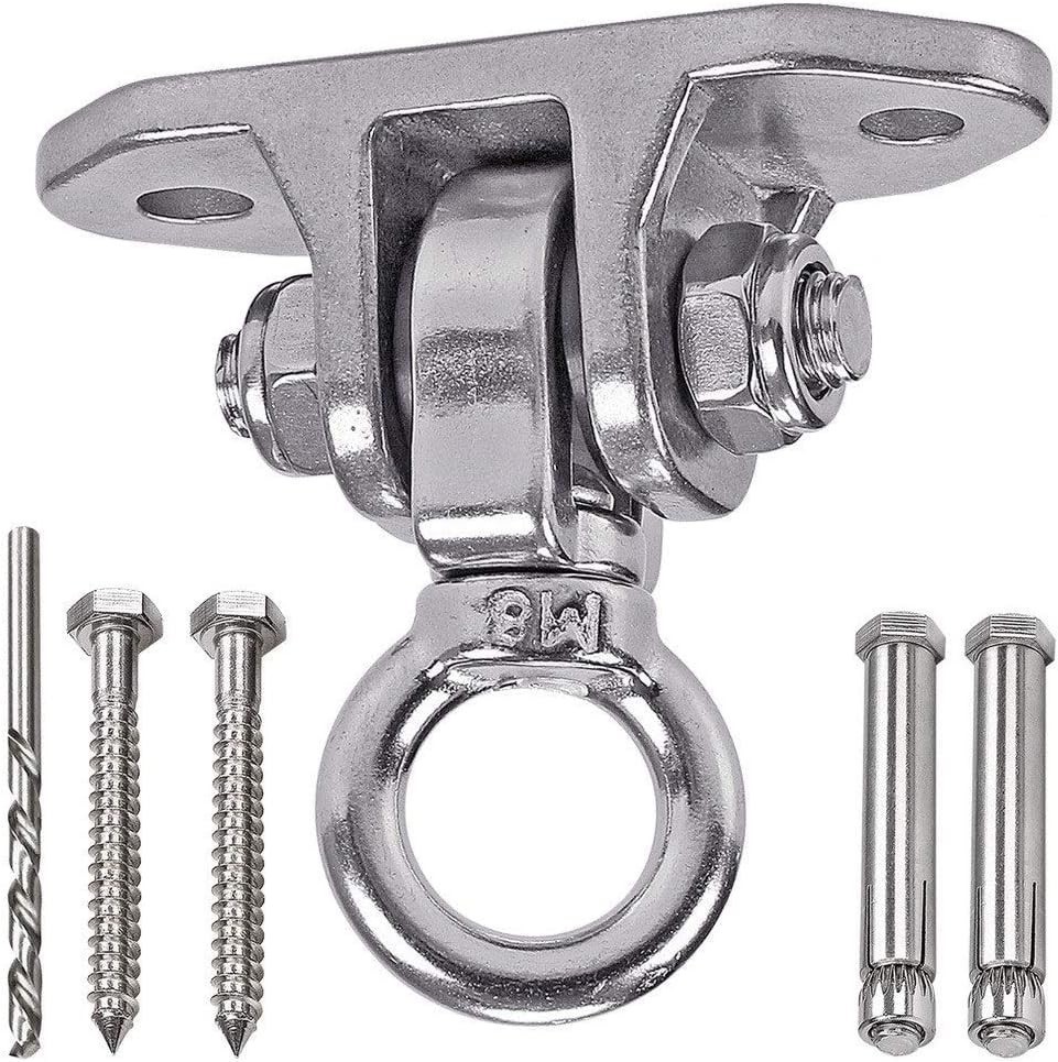 Stainless Steel 304 Heavy Duty Hanger 180°360° Swing 1200 LB Mounting Auger
