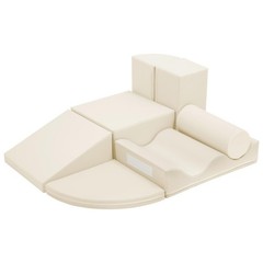 7-Piece Soft PU Climbing & Crawling Play Set for Kids, Child- Foam Blocks,