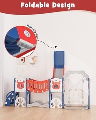12-in-1 Toddler Slide & Swing Set Kids Slide Toddlers Age 1 Toddler Outdoor