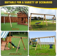 Rust-Resistant Black Swing Set Bracket – Easy Installation for Playgrounds