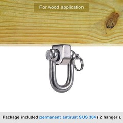 2 Pack Swing Hangers Swing Set Hooks Stainless Steel Hammock Hooks for Porch …