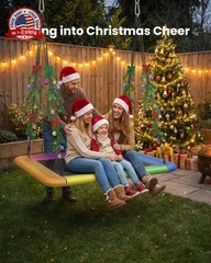60 Inch Heavy-Duty Waterproof Rectangle Swing Seat 700lbs for Backyard Fun