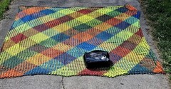 AONEKY Playground Net 9′ x 9′ Multicolor Kids Climbing Cargo Net Double Layer