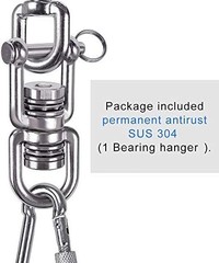 Heavy-Duty 360° Swing Swivel with 2 Bearings for Indoor/Outdoor Use
