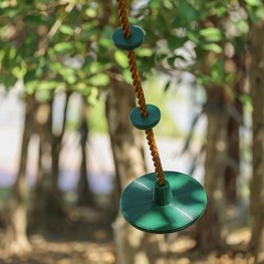 Climbing Rope with Platforms and Disc Swing Seat Set Playground Including Bon…