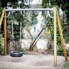 7 Colorful Ninja Ring Fitness Gymnastic Ring Outdoor Backyard Playground Trai…