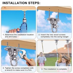 IOH Heavy Duty Swing Hanger Stainless Steel 304 Antirust – 2000 lb Capacity, …