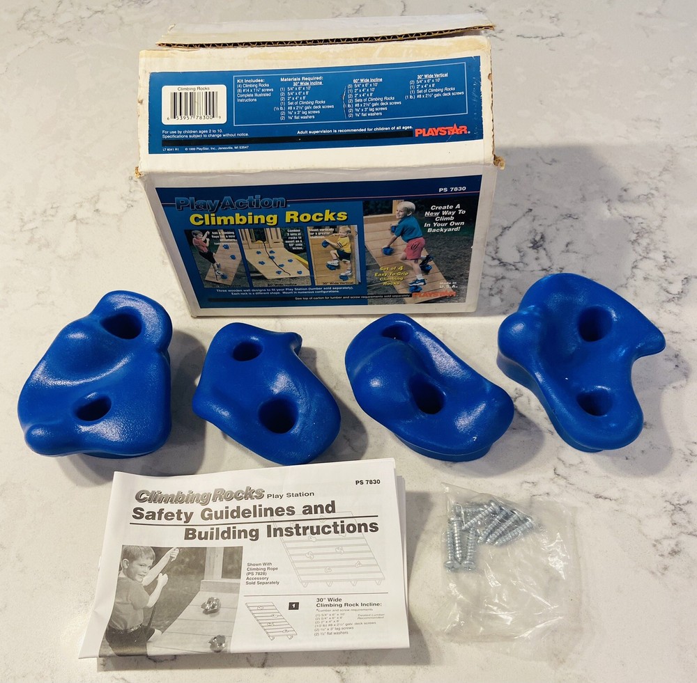 1 Box of play action climbing rocks (4 pieces)