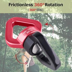 30KN Tree Swing Swivel Spinner Safest Rotational Climbing Rope Devices Hanging