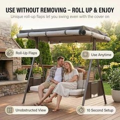 Outdoor Swing Cover,Patio Swing Chair Covers,Garden 69” L x 45” D x 57” H