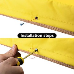 Swing Set Replacement Tarp- 52″ X 90″ Kids Playground Roof Canopy, Replacement S
