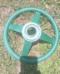 Gorilla Playset Green Steering Wheel Kit With Hardware-Compatible With Anything