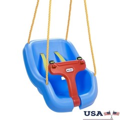 2-in-1 Baby Toddler Swing Indoor Outdoor Easy Adjustable T-bar Safety Straps New