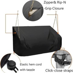 Porch Swing Cover 86Inch Waterproof 600D Oxford Hanging Outdoor Swing Cover G…