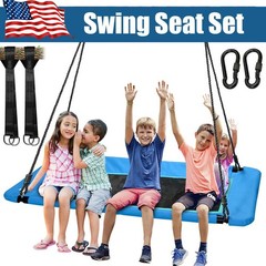 700lbs 60″ Platform Tree Swing Waterproof Flying Saucer Swing w/2 Hanging Straps