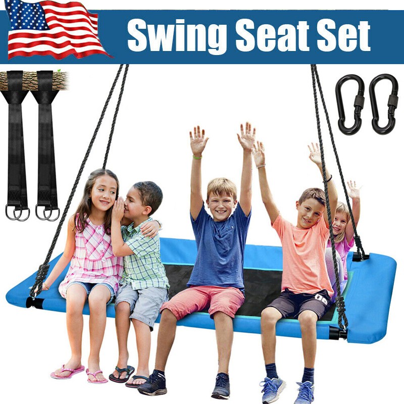 Gaint 60″ Platform Swing Kids Swing for Tree, Swing Set Backyard Outdoor 700Lbs