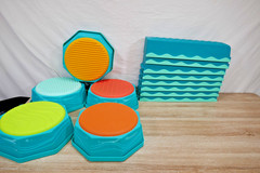 B. toys Sensory Balance Beams for Active Play Balance and Build Set