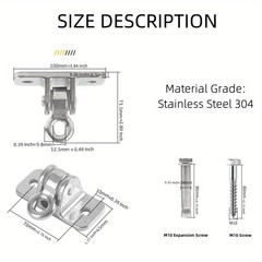 Heavy Duty Stainless Steel Swing Hook Hammock Mount Ceiling Hanger for Sandbag
